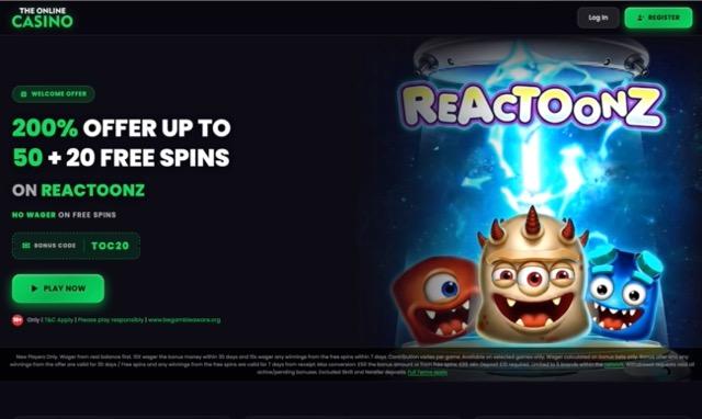 reactoonz free spins