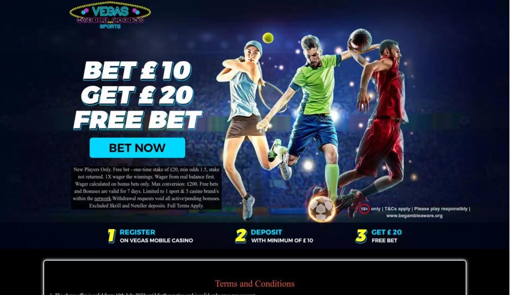 vegas mobile casino sports offer